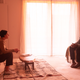 Jessie Buckley and Paapa Essiedu in Men